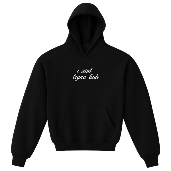 Aint Tryna Link Script Hoodie