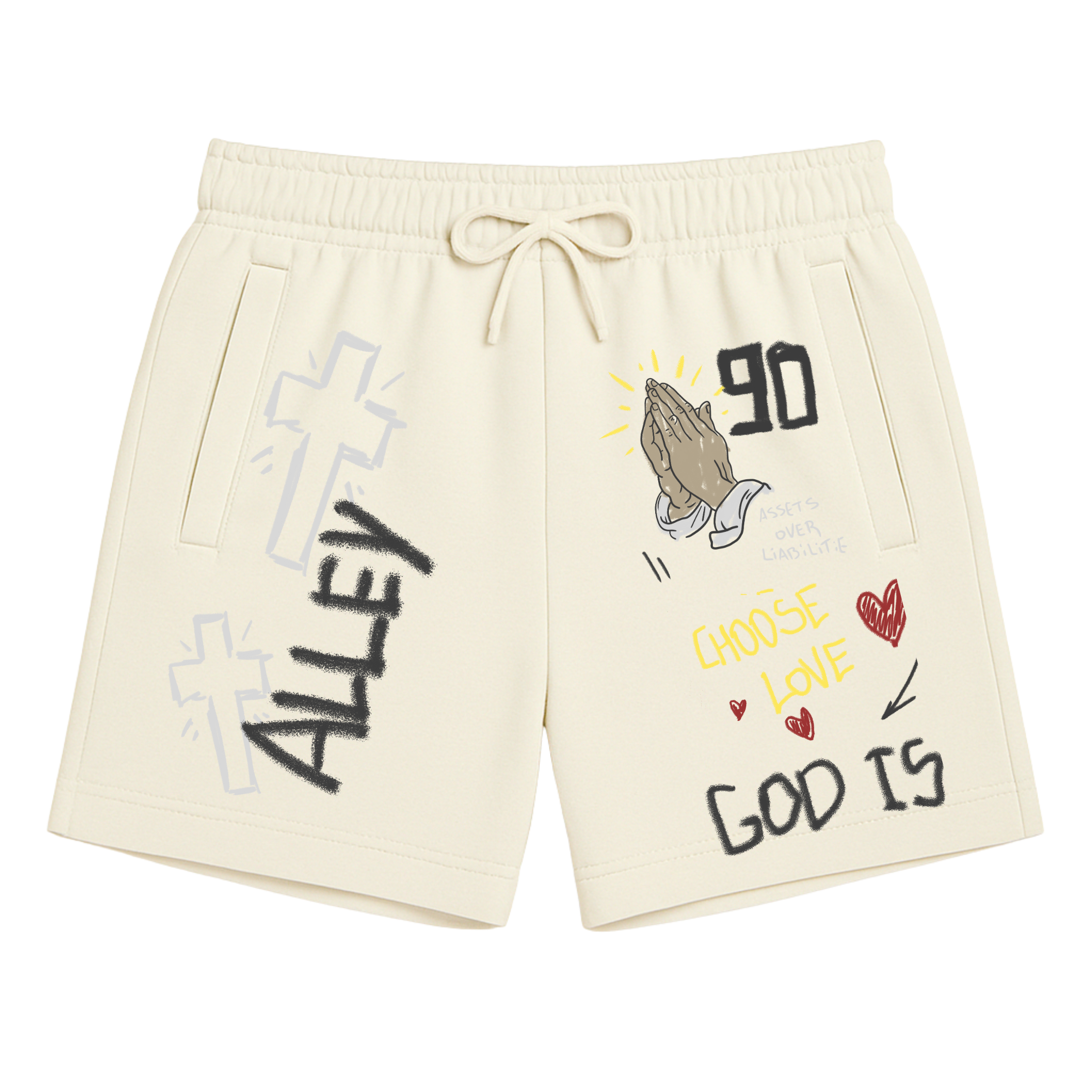 Assets Over Liabilities Ultra Heavy Shorts- Creme