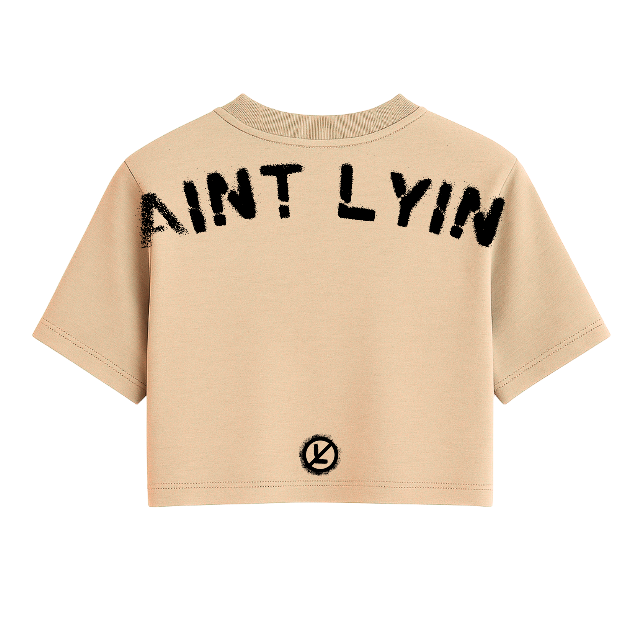 Aint Tryna Link Oversized Crop Top