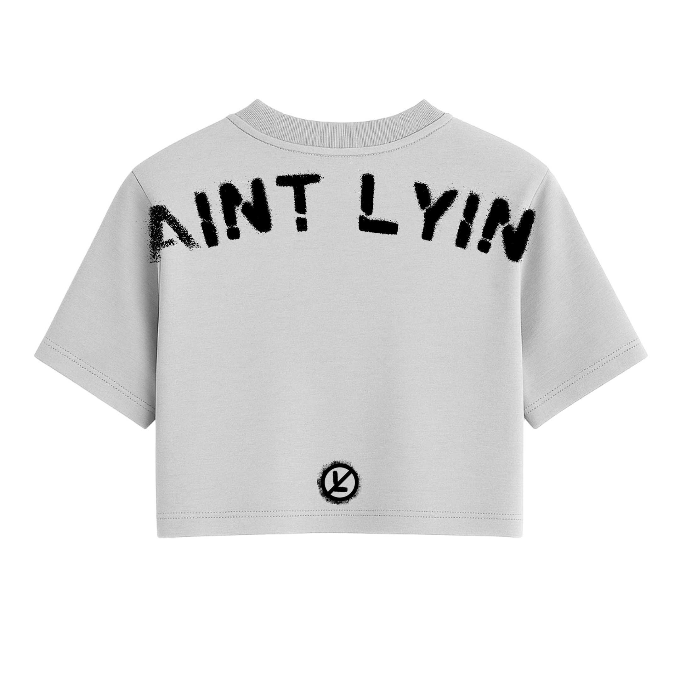 Aint Tryna Link Oversized Crop Top